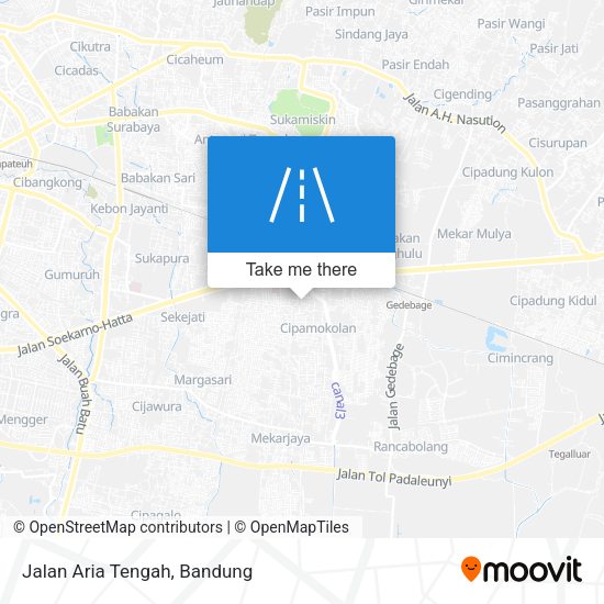 Jalan Aria Tengah map