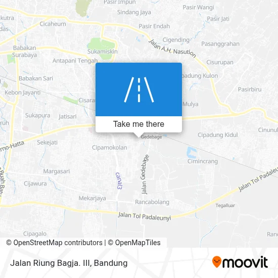 Jalan Riung Bagja. III map