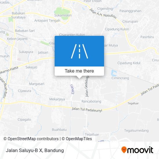 Jalan Saluyu-B X map