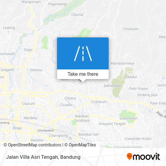 Jalan Villa Asri Tengah map