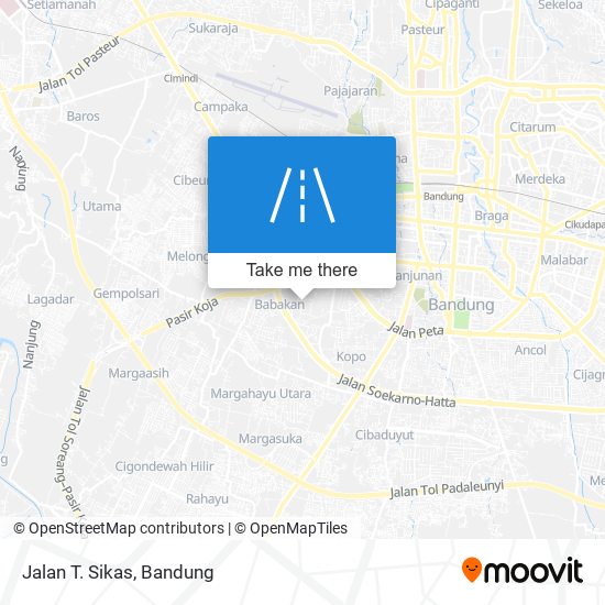 Jalan T. Sikas map