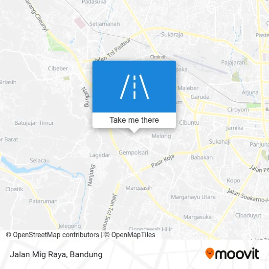 Jalan Mig Raya map