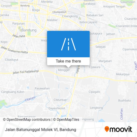 Jalan Batununggal Molek VI map