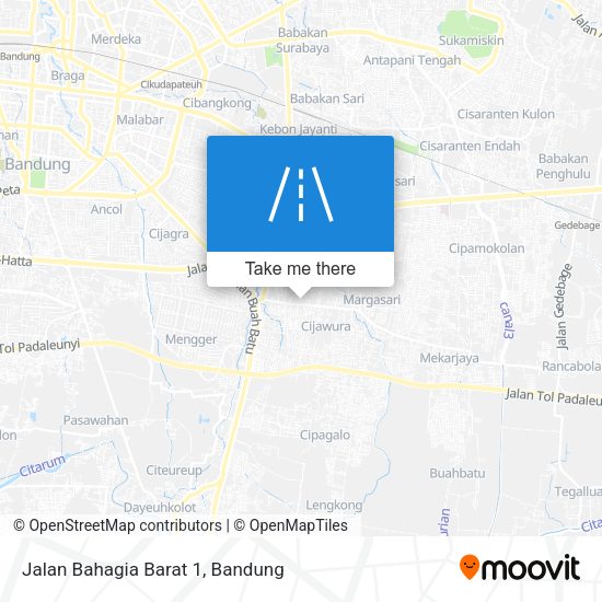 Jalan Bahagia Barat 1 map