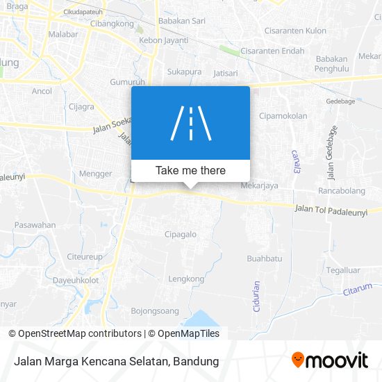 Jalan Marga Kencana Selatan map