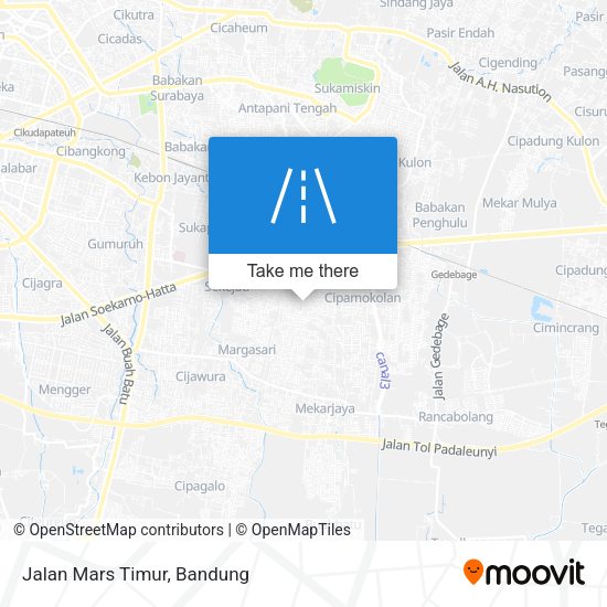 Jalan Mars Timur map