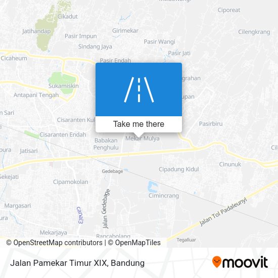 Jalan Pamekar Timur XIX map
