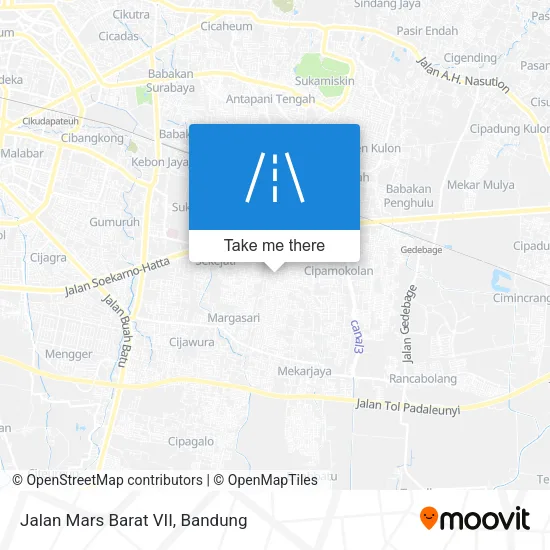 Jalan Mars Barat VII map