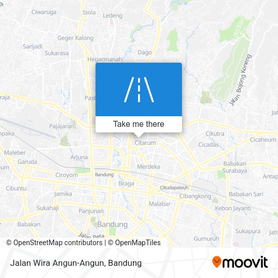 Jalan Wira Angun-Angun map