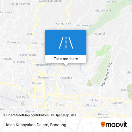 Jalan Kanayakan Dalam map