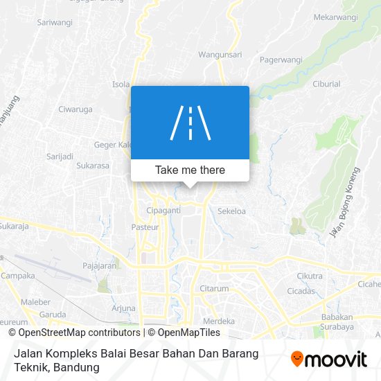 Jalan Kompleks Balai Besar Bahan Dan Barang Teknik map