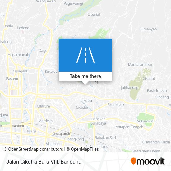Jalan Cikutra Baru VIII map