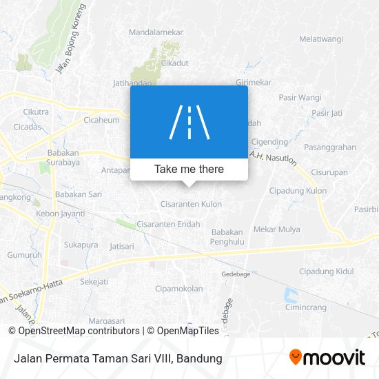 Jalan Permata Taman Sari VIII map