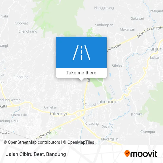 Jalan Cibiru Beet map