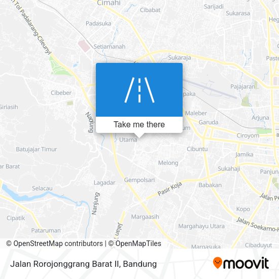 Jalan Rorojonggrang Barat II map