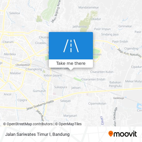 Jalan Sariwates Timur I map