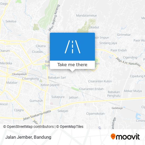 Jalan Jember map