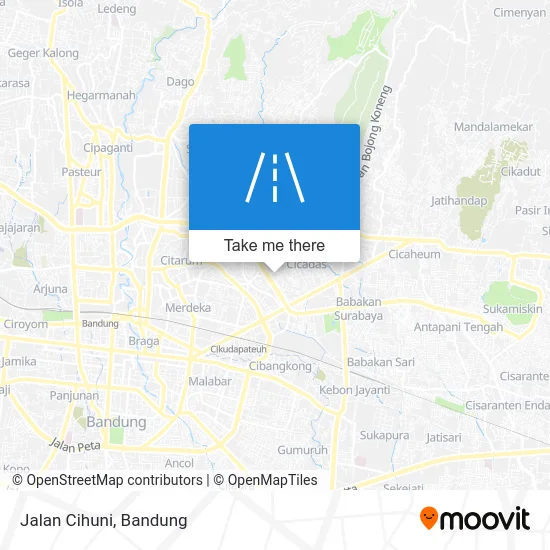Jalan Cihuni map