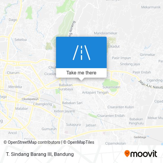 T. Sindang Barang III map