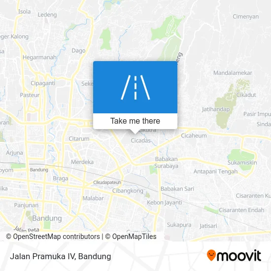 Jalan Pramuka IV map