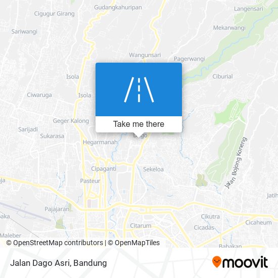 Jalan Dago Asri map