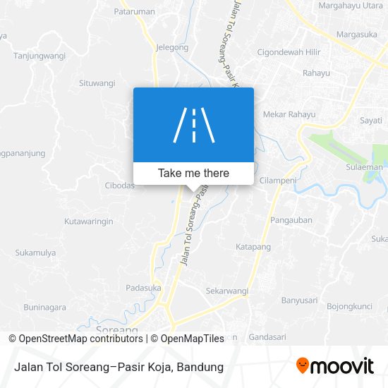 Jalan Tol Soreang–Pasir Koja map
