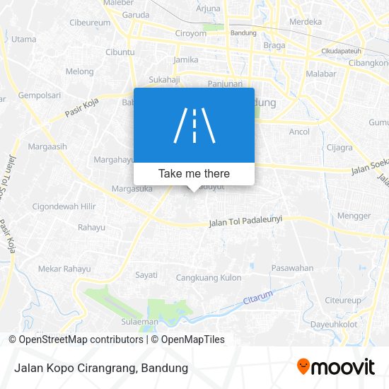 Jalan Kopo Cirangrang map