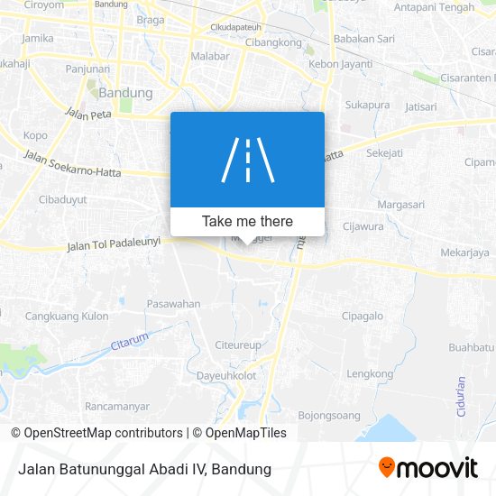 Jalan Batununggal Abadi IV map