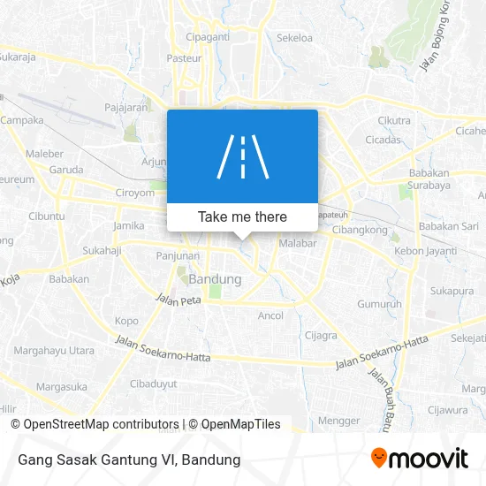 Gang Sasak Gantung VI map