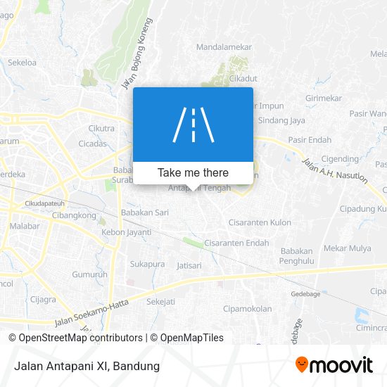 Jalan Antapani XI map