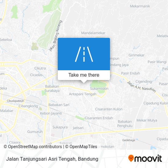 Jalan Tanjungsari Asri Tengah map