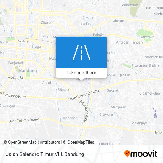 Jalan Salendro Timur VIII map