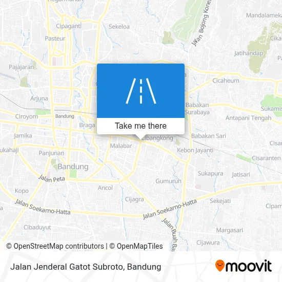 Jalan Jenderal Gatot Subroto map