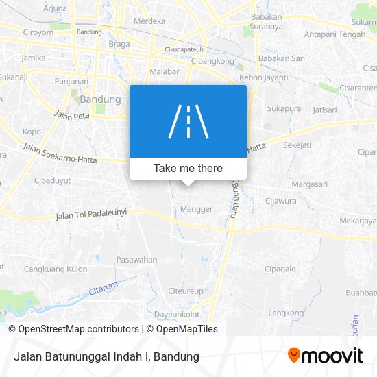 Jalan Batununggal Indah I map