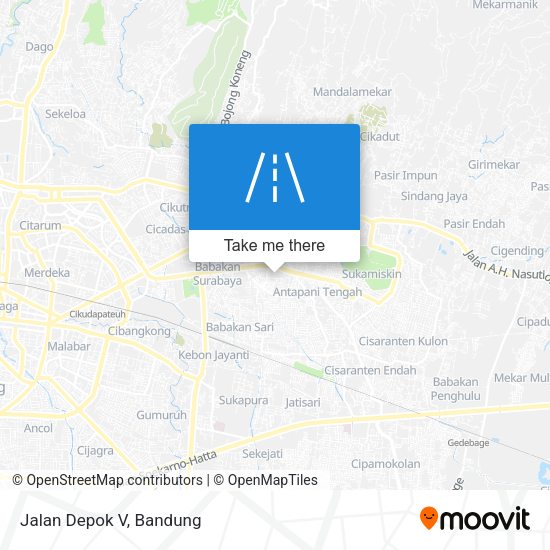 Jalan Depok V map