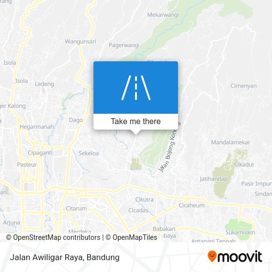 Jalan Awiligar Raya map