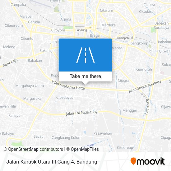 Jalan Karask Utara III Gang 4 map