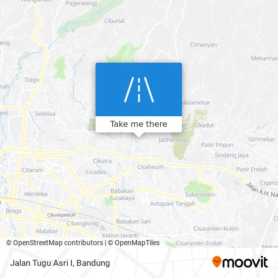 Jalan Tugu Asri I map