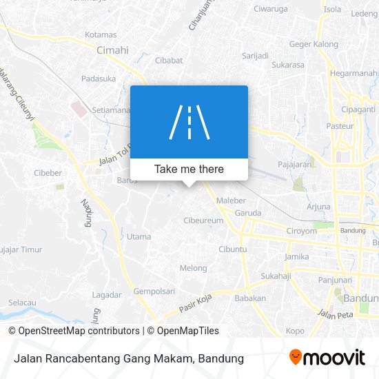 Jalan Rancabentang Gang Makam map
