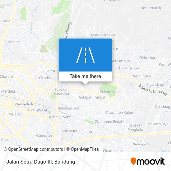 Jalan Setra Dago III map