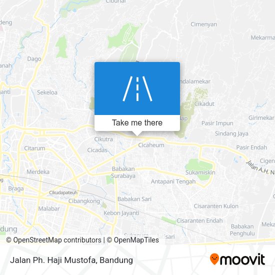 Jalan Ph. Haji Mustofa map