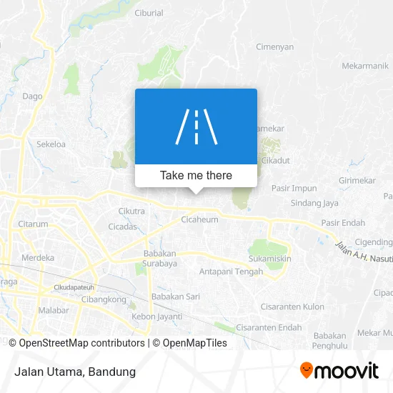 Jalan Utama map