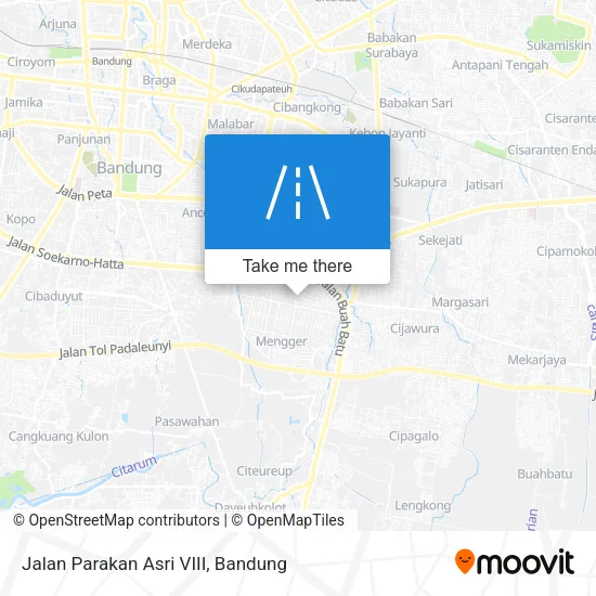 Jalan Parakan Asri VIII map