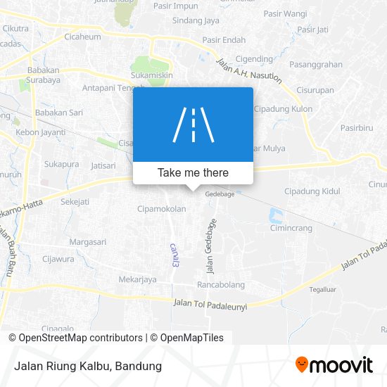 Jalan Riung Kalbu map