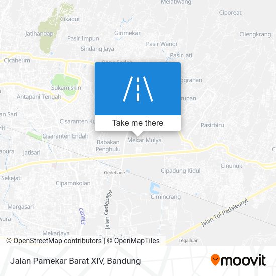 Jalan Pamekar Barat XIV map