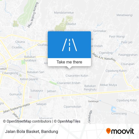 Jalan Bola Basket map
