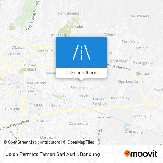 Jalan Permata Taman Sari Asri I map