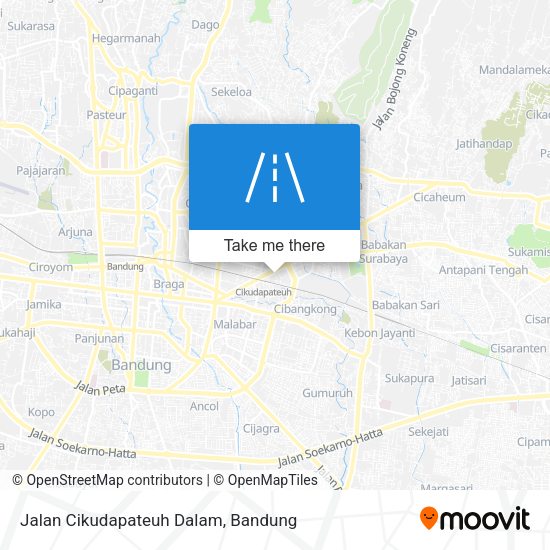 Jalan Cikudapateuh Dalam map