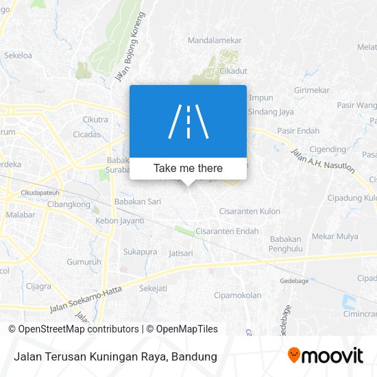 Jalan Terusan Kuningan Raya map