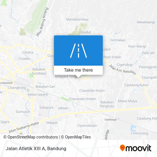 Jalan Atletik XIII A map